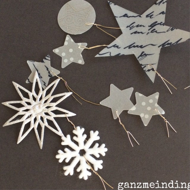 Sternenregen Draht anbringen