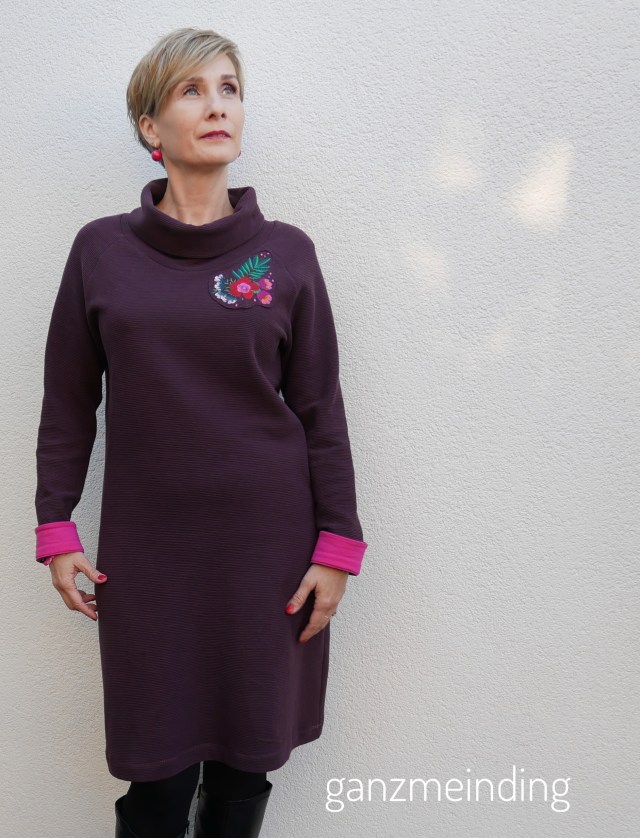 ganzmeinding: Frau Polly von fritzi schnittreif mit stickerei bouquet von Lila-Lotta 03