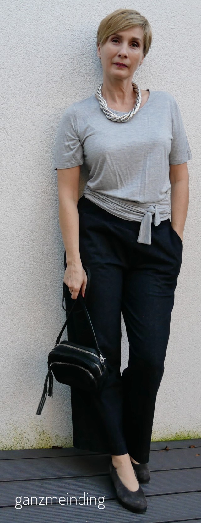 Weite Hose und Shirt mit Bindebändern,  die Komplizin, genäht von ganzmeinding 01