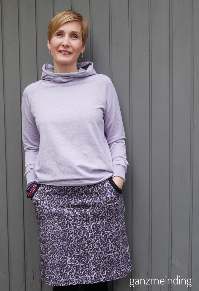 Frau Toni fritzi schnittreif rock aus Wild Marley Lila-Lotta Design Swafing, Rock La Maison Victor, genäht von ganzmeinding