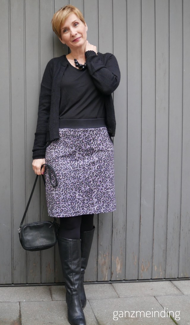 Frau Toni fritzi schnittreif rock aus Wild Marley Lila-Lotta Design Swafing, Rock La Maison Victor, genäht von ganzmeinding 02