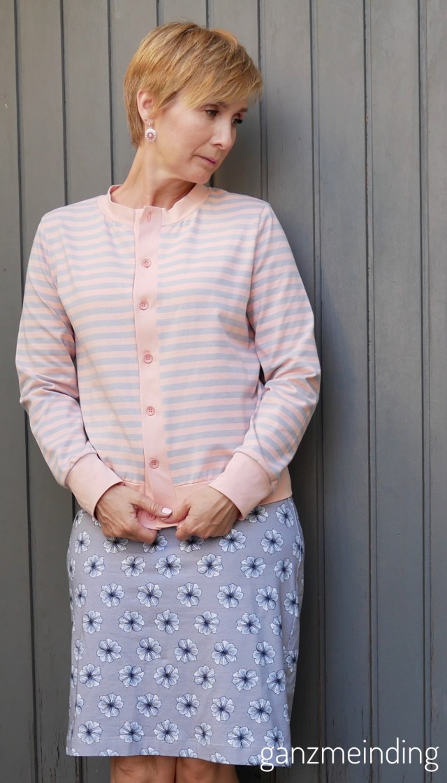 ganzmeinding: Lila-Lotta Summerline Swafing Top Crystal Rock Grinsestern Lisbon Cardigan 02