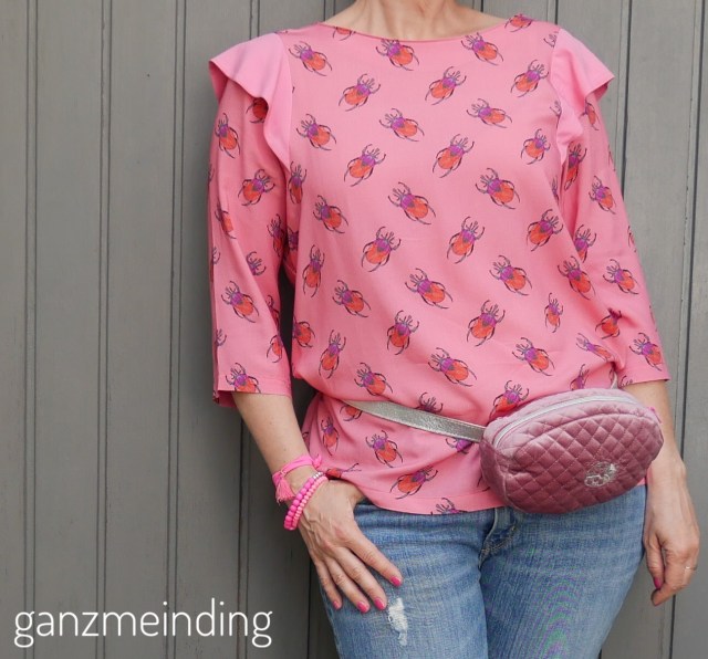 ganzmeinding: Frau Smilla Hedi näht Hamburger Liebe Gürteltasche 02