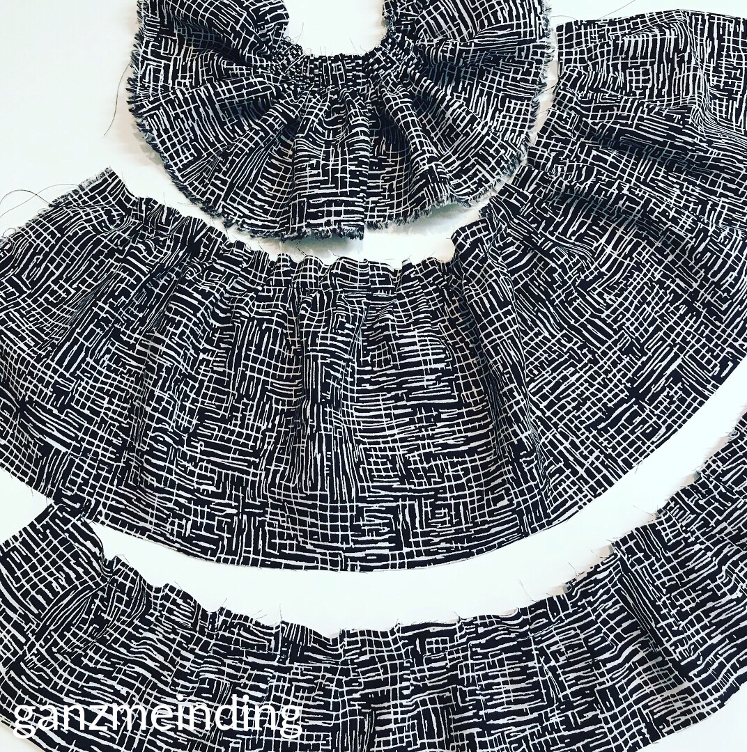 Kleid mit Rüschen, Dana Lübke, Tutorial Ruffler Bernina, ganzmeinding 11