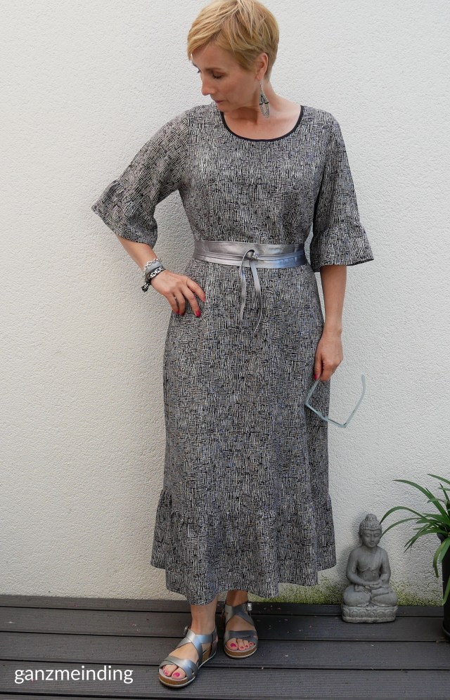 Kleid mit Rüschen, Dana Lübke, Tutorial Ruffler Bernina, ganzmeinding 02