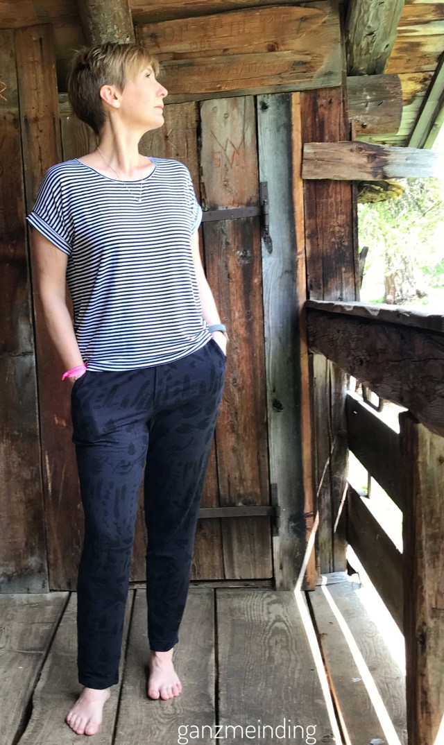 Frau Paula von Hedi näht, Shirt Odette la Maison Victor, genäht von ganzmeinding 01