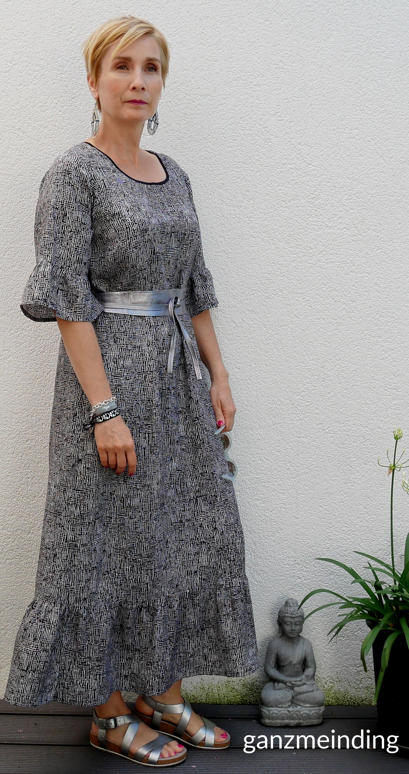 Kleid mit Rüschen, Dana Lübke, Tutorial Ruffler Bernina, ganzmeinding 25