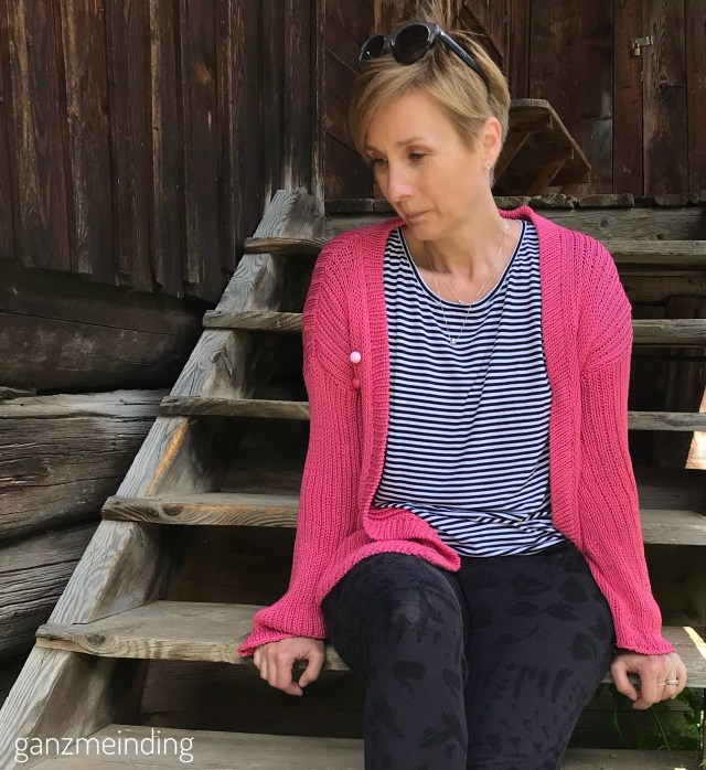 Cooler Colorado Cardigan We are Knitters, Frau Paula von Hedi näht, Shirt Odette la Maison Victor, genäht von ganzmeinding 03