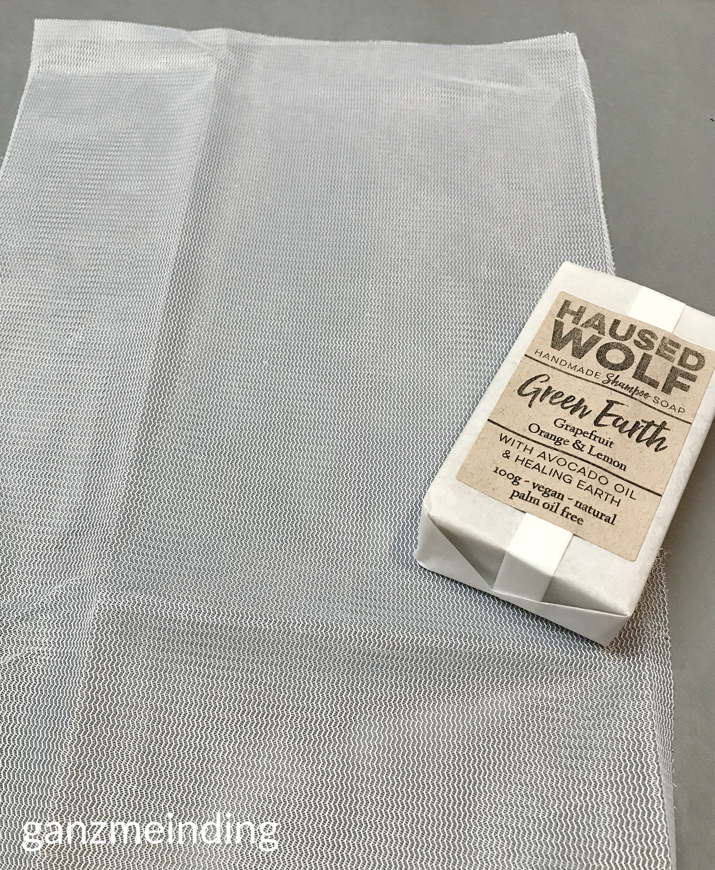 ganzmeinding: gratis Tutorial Seifensäckchen nähen, Seifen Haused Wolf 11