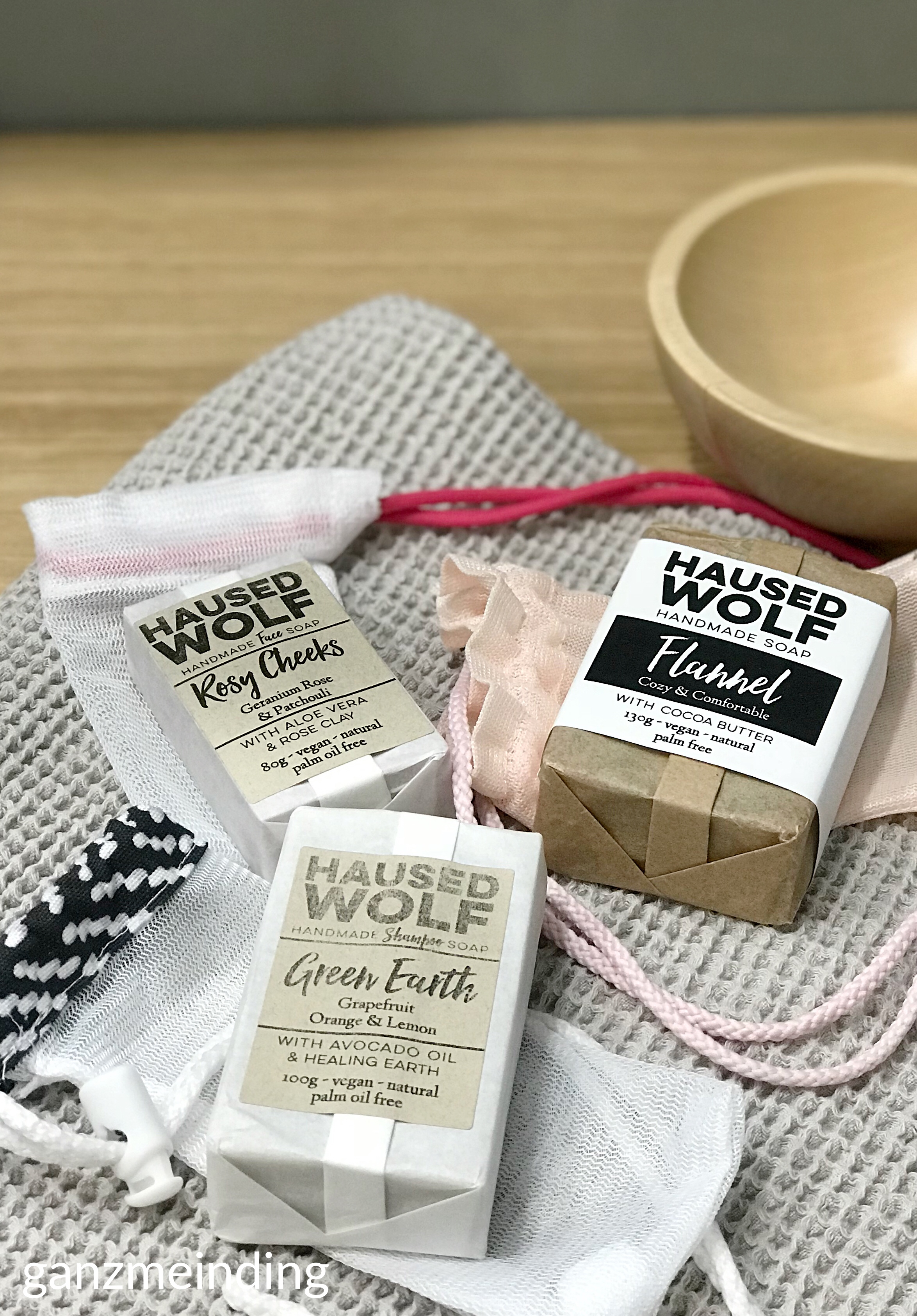 ganzmeinding: gratis Tutorial Seifensäckchen nähen, Seifen Haused Wolf 25