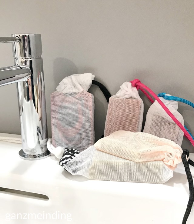 ganzmeinding: gratis Tutorial Seifensäckchen nähen, Seifen Haused Wolf 24