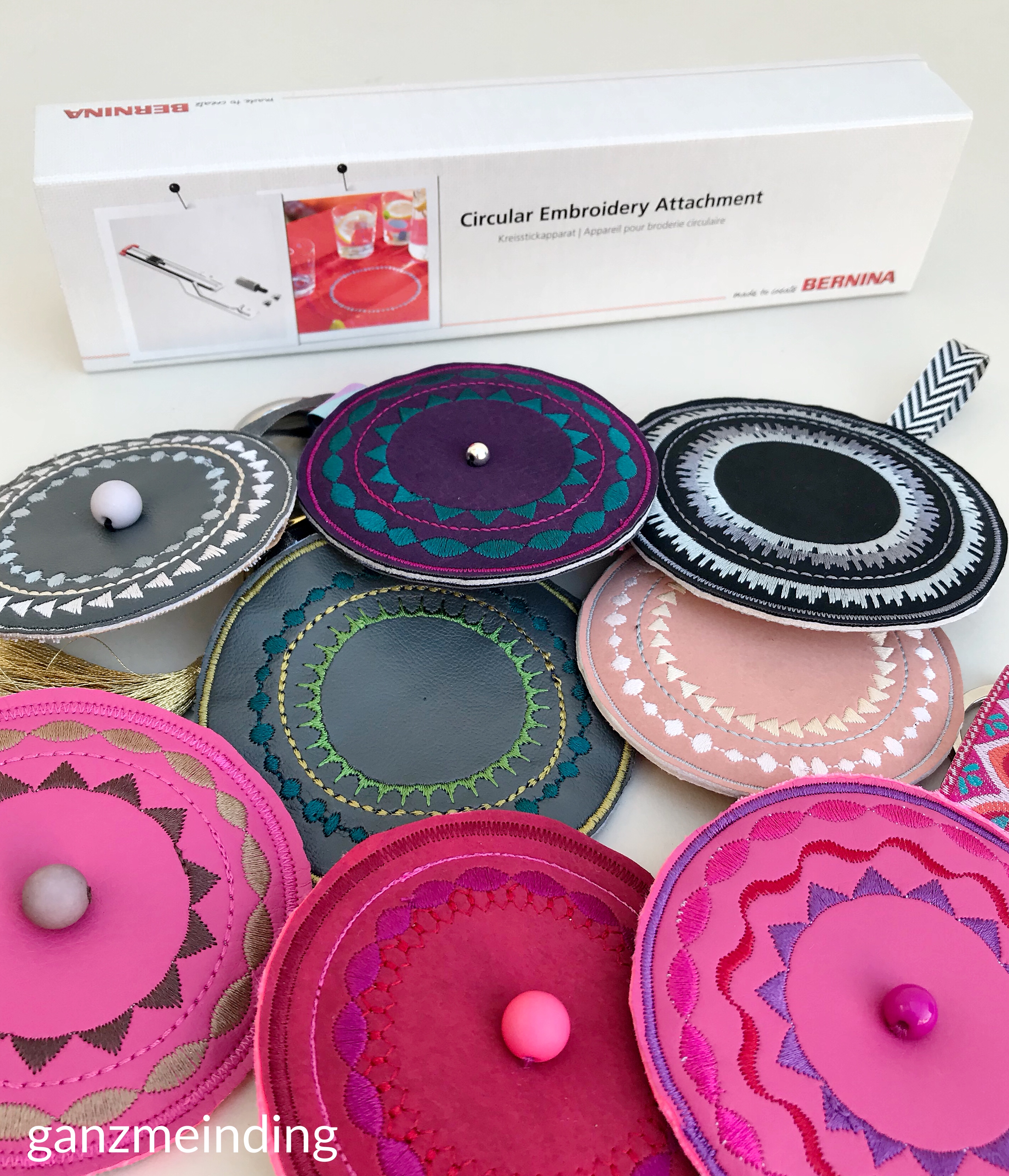 ganzmeinding: Free Tutorial Taschenbaumler Kreisstickapparat Bernina 40